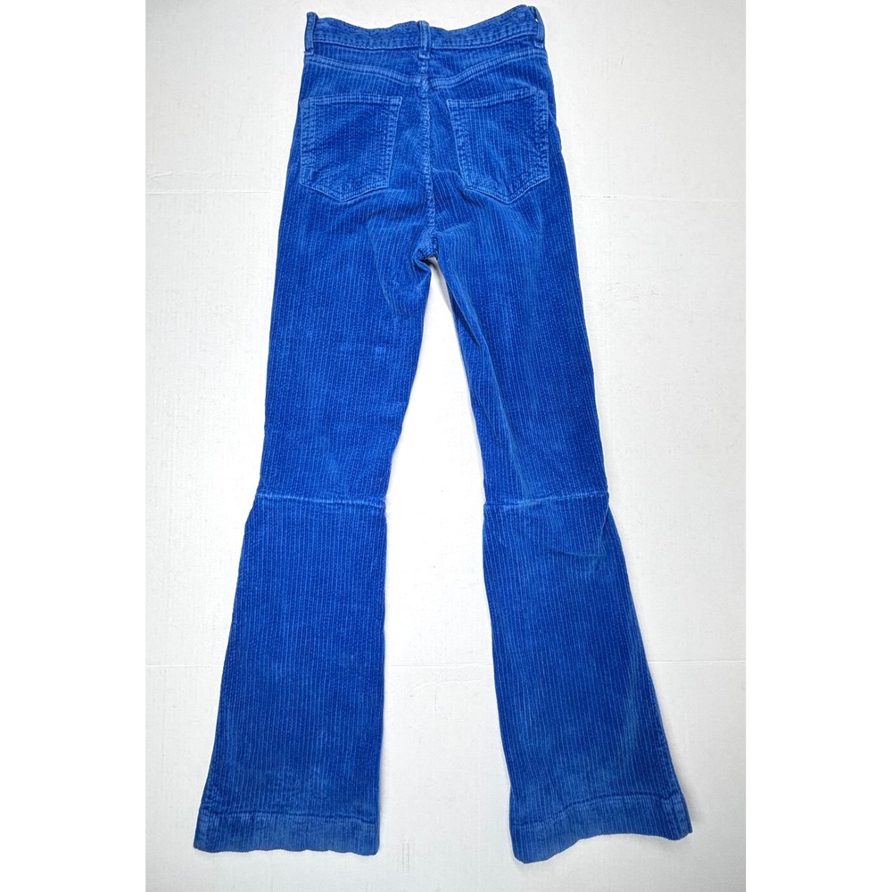BDG Urban Outfitters Flare Corduroy Pants Womens 26 25X31 Blue Bellbottoms Retro - Picture 3 of 9